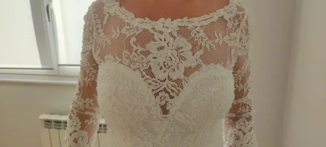 Vestido de Novia Encaje Blanco