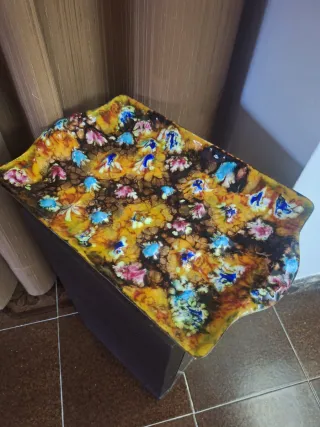 Bandeja esmaltada decorativa