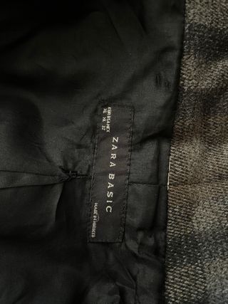 Chaqueta Zara cuadros invierno
