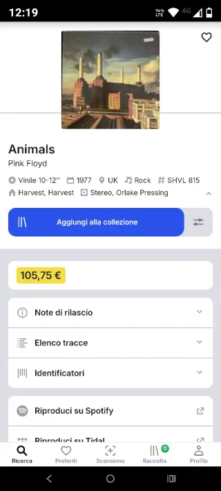 Vinile Pink Floyd Animals