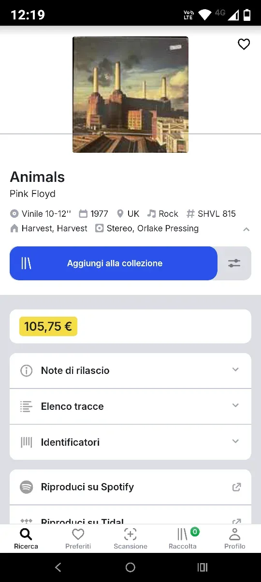 Vinile Pink Floyd Animals