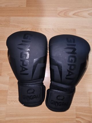 Guantes de boxeo GINGPAI + protector bucal NUEVO