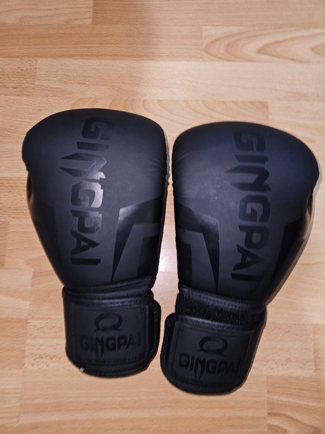 Guantes de boxeo GINGPAI + protector bucal NUEVO