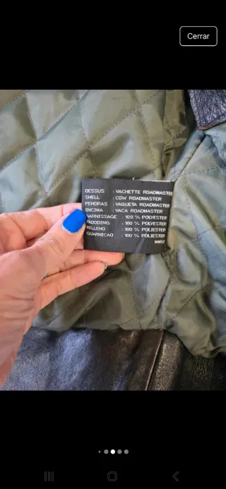 Cazadora Piel Vintage Chevignon Marrón