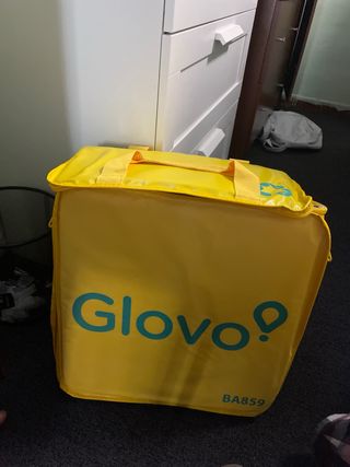 Mochila Glovo Amarilla Nueva