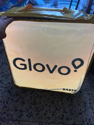 Mochila Glovo Amarilla Nueva