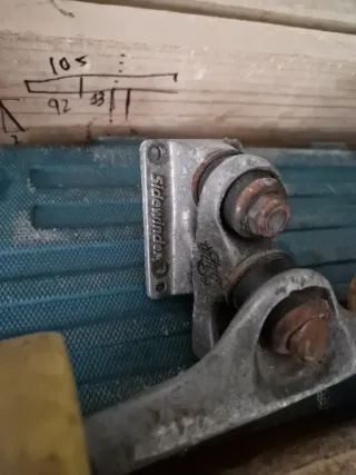 Ejes y tabla de skate longboard