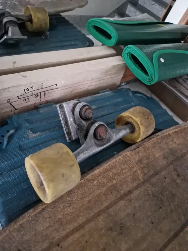 Ejes y tabla de skate longboard