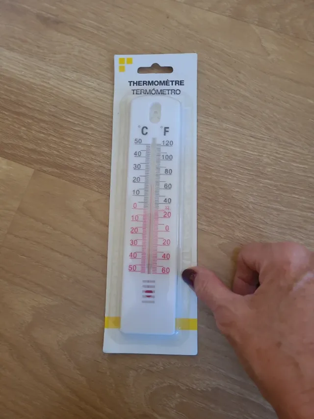 Termómetro de pared C/F