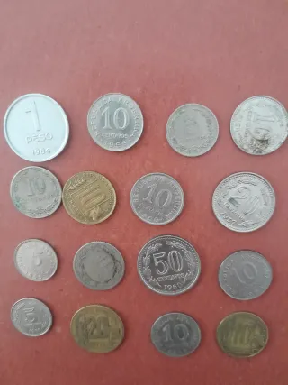 Lote 16 monedas Argentinas