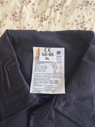 Cazadora trabajo azul marino talla XL