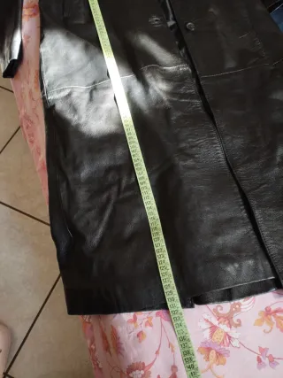 Cappotto lungo in pelle