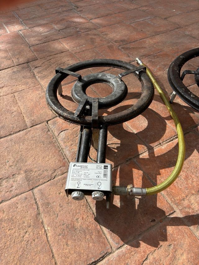 Quemador paellero a gas en El Puig (Valencia)