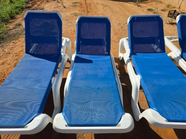 Tumbonas Balliu Fibra Vidrio Azul/Blanco