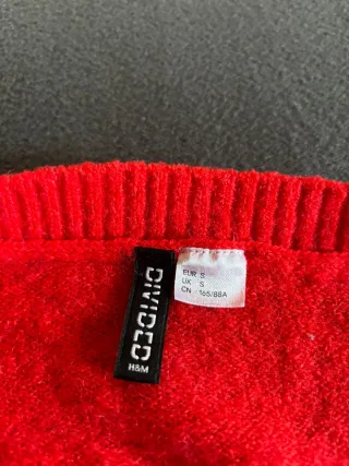 Golfino in lana rossa