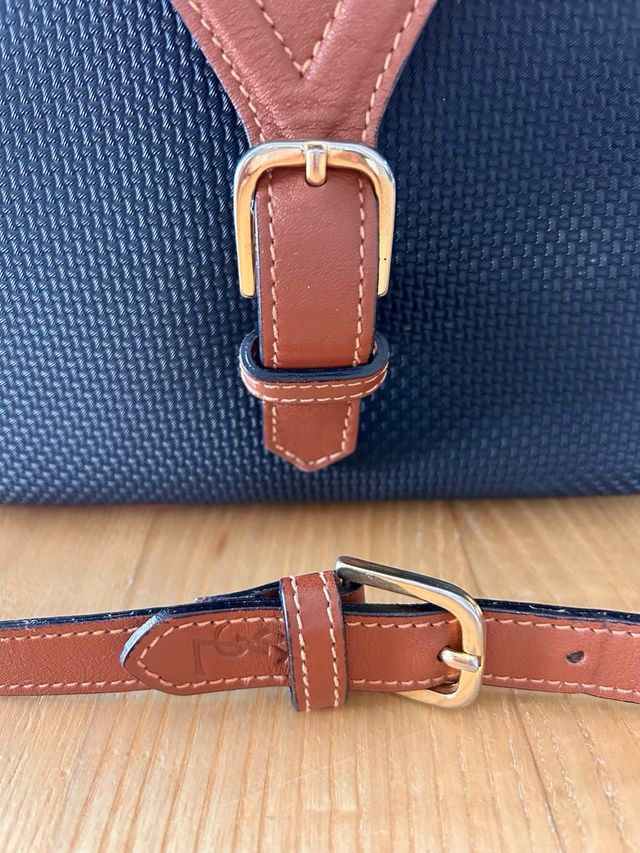 Bolso YSL Vintage Piel Marrón y Negro