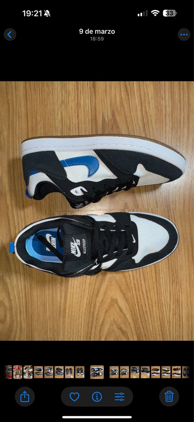 Zapatillas Nike Negras, y Azules T38.5