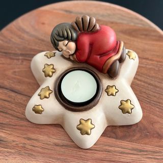 Thun Porta Candela Angelo Rosso Stella