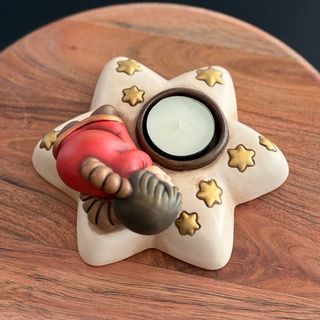 Thun Porta Candela Angelo Rosso Stella