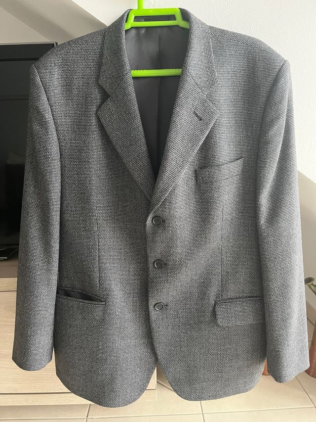 Chaqueta de traje gris