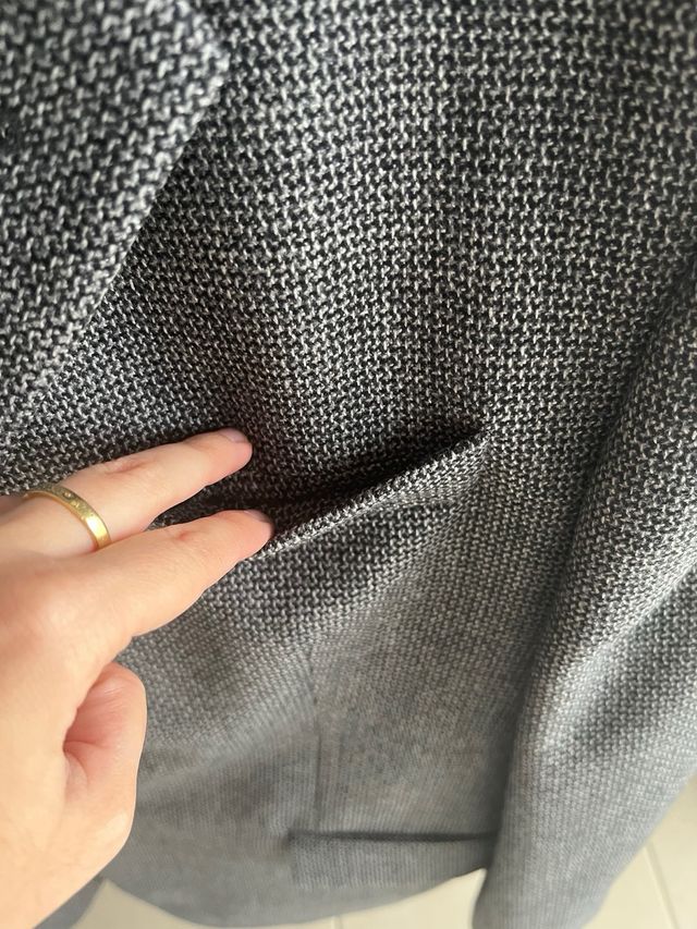 Chaqueta de traje gris