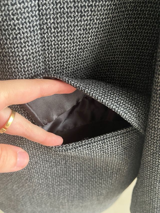 Chaqueta de traje gris