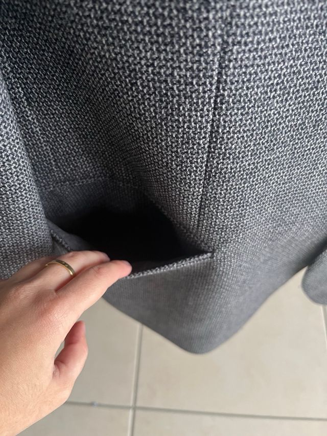Chaqueta de traje gris