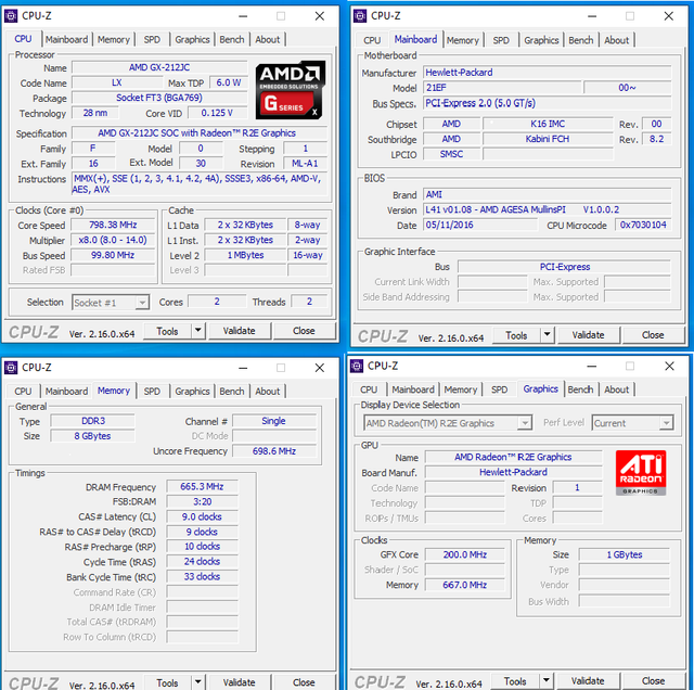 Thin Client HP T520 8GB RAM + SSD 128GB.