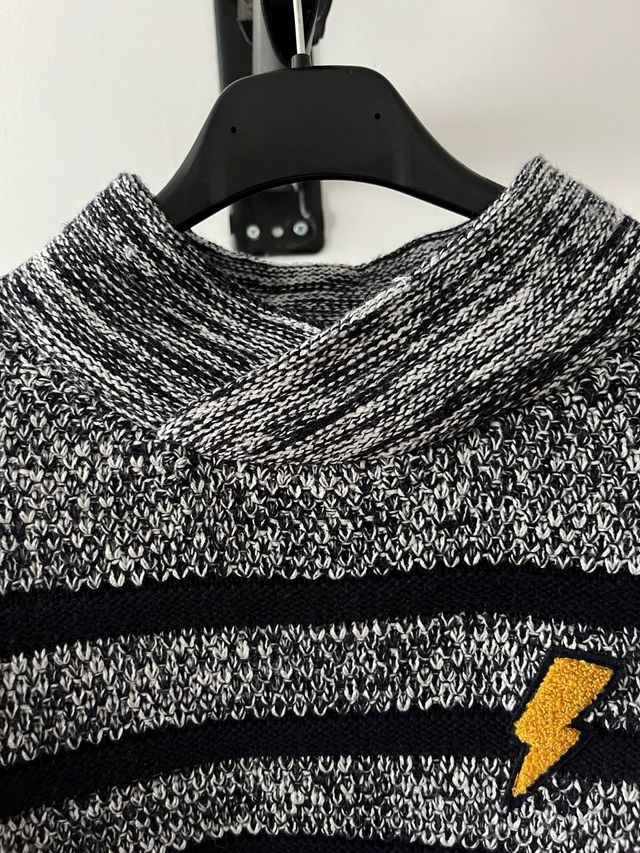 Jersey rayas niño cuello vuelto