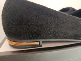 Manoletinas mujer negras y oro