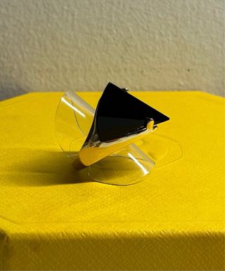 Anillo Piedra Esmeralda y dorado