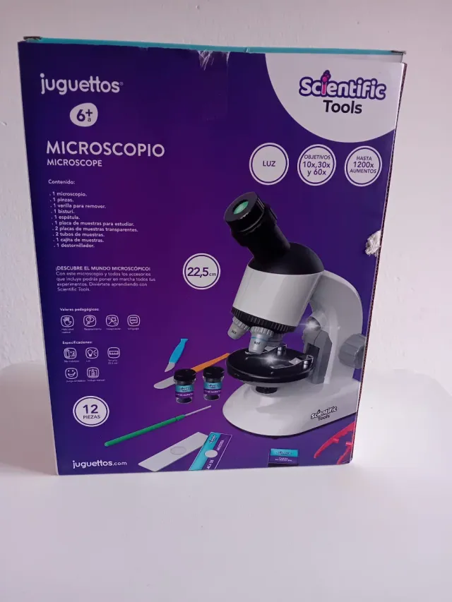 Microscópio Juguettos Scientific Tools 1200x