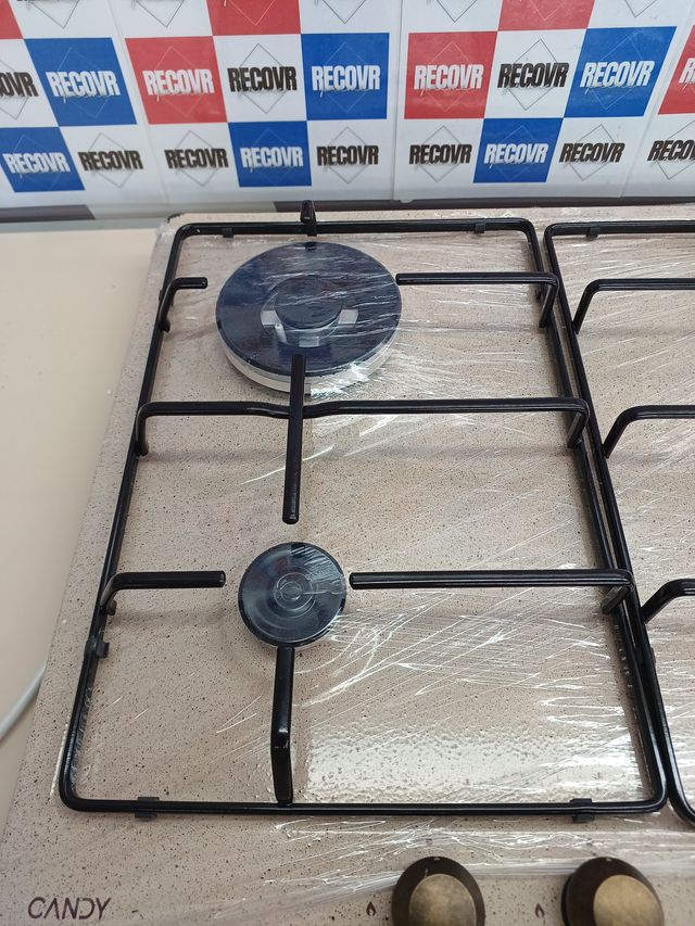 ✅ Placa de gás 4 bocas aço aveia Candy Classic