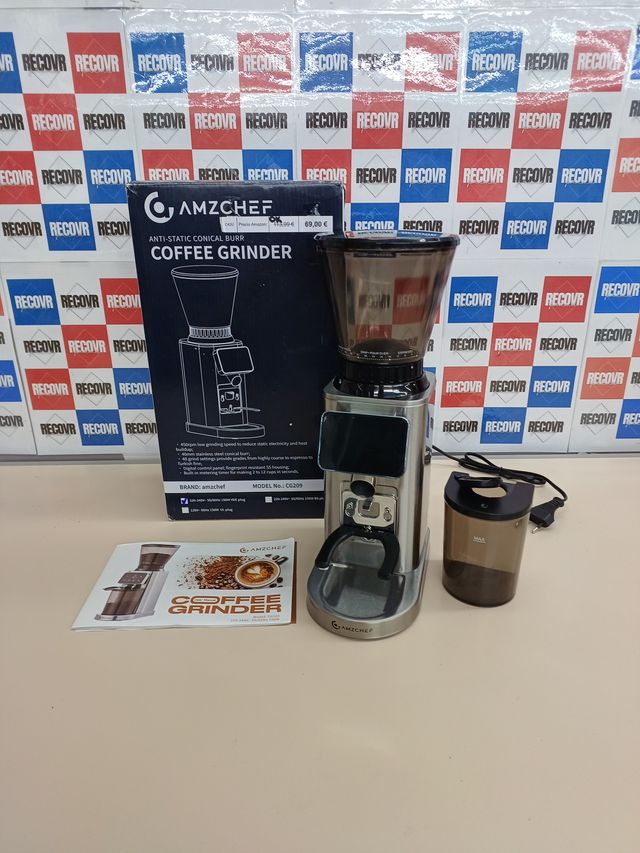 ✅ Moedor de Café Elétrico AMZCHEF Suporte Desmontável