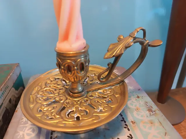 Palmatorias antiguas de latón