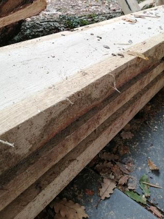 Tabla de roble 260mm ancho x 80mm grosor