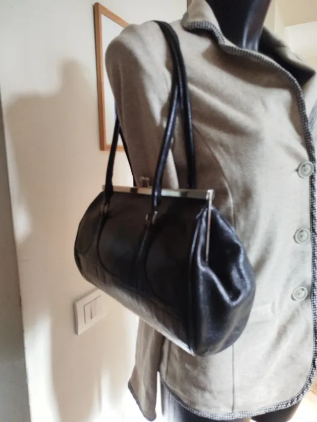 Borsa I Ponti Firenze Pelle Nera