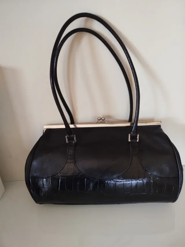 Borsa I Ponti Firenze Pelle Nera