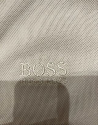 Polo HUGO BOSS blanco ( vintage elegante )