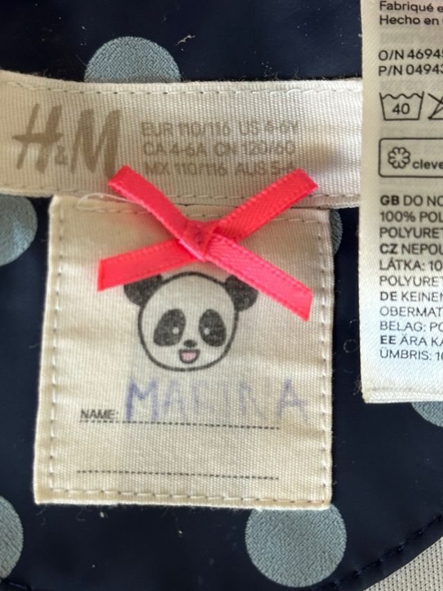 Chubasquero niña lunares H&M