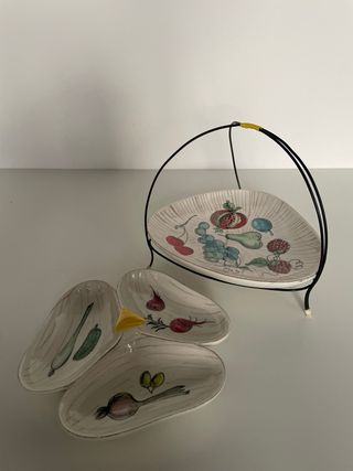 Set ceramiche italiane anni '60 frutta