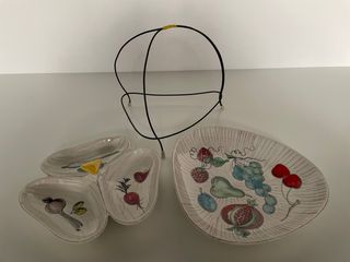 Set ceramiche italiane anni '60 frutta