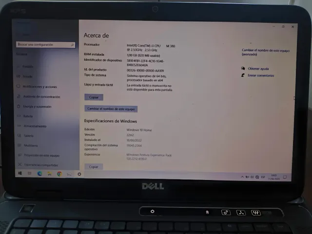 Portátil Dell XPS L501X Plata y Negro