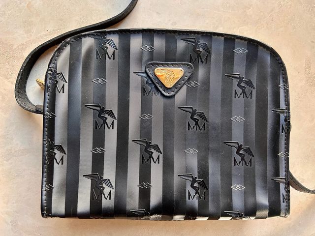 Bolso Maison Mollerus Negro con Rayas