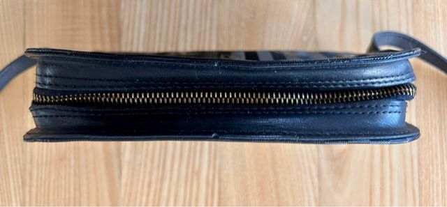 Bolso Maison Mollerus Negro con Rayas