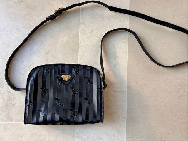 Bolso Maison Mollerus Negro con Rayas