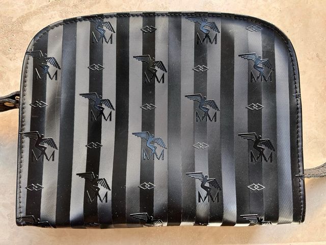 Bolso Maison Mollerus Negro con Rayas