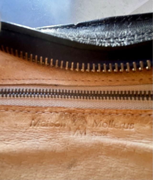 Bolso Maison Mollerus Negro con Rayas