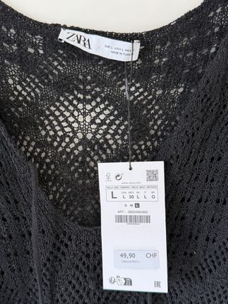Jersey Zara punto calado talla L