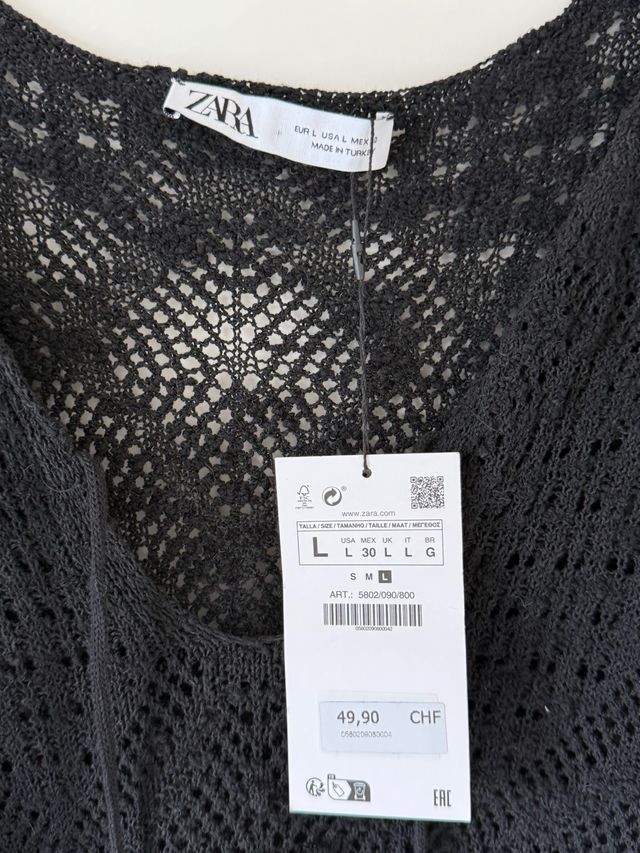 Jersey Zara punto calado talla L